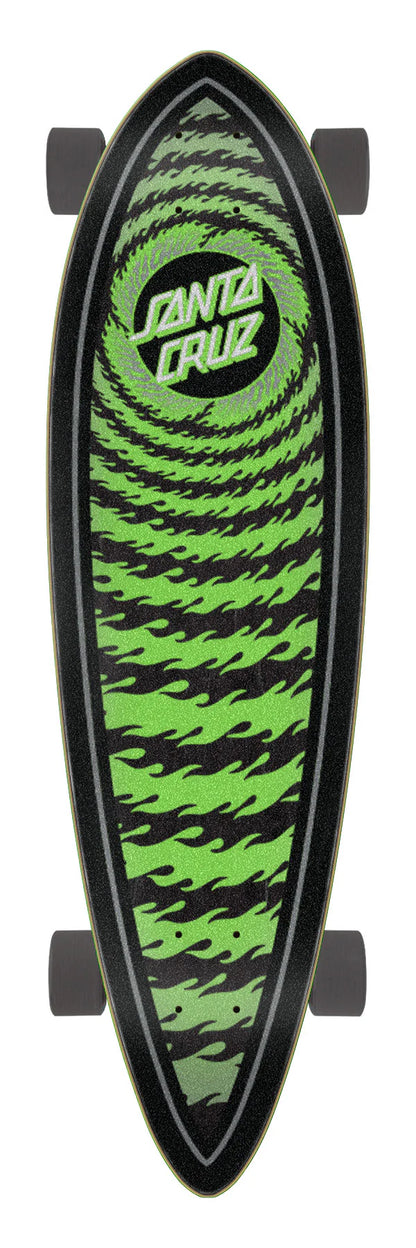 SC Flame Ringed Dot Pintail Cruiser Skateboard