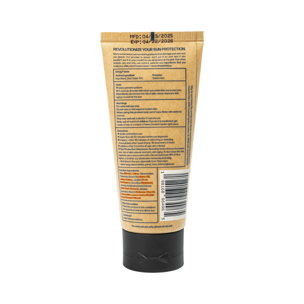 Sky and Sol Face & Body Sunscreen – Natural Tallow Formula