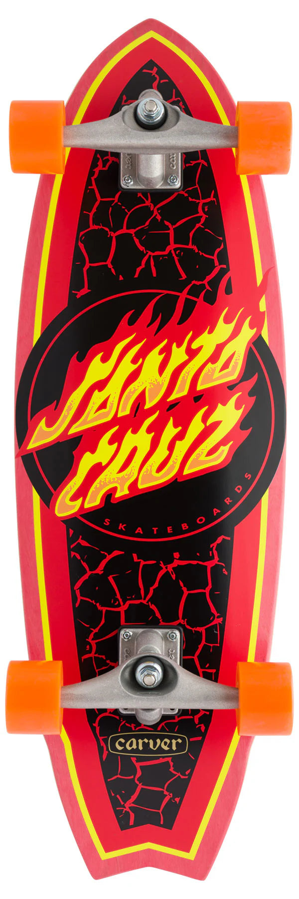 SC Flame Dot Shark Carver Skateboard