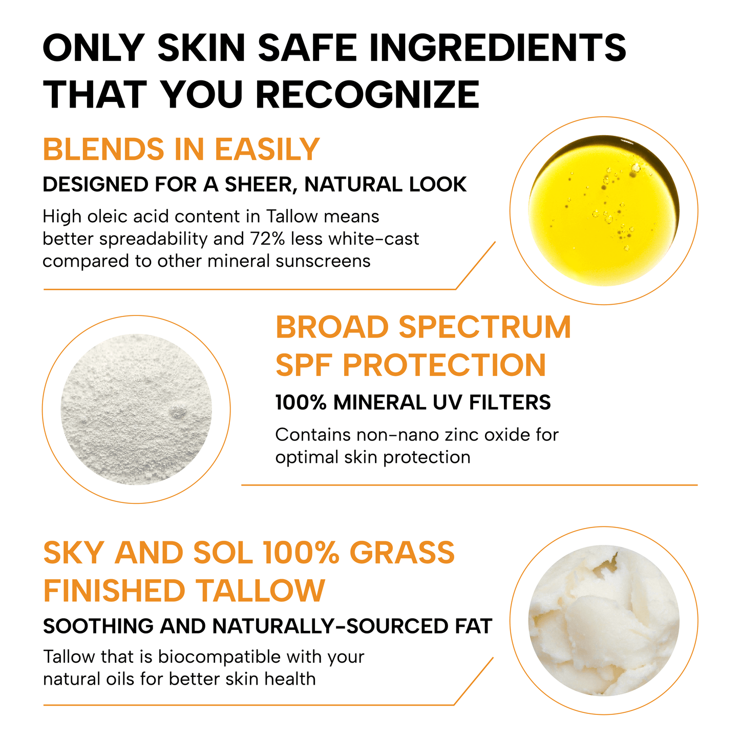Sky and Sol Face & Body Sunscreen – Natural Tallow Formula