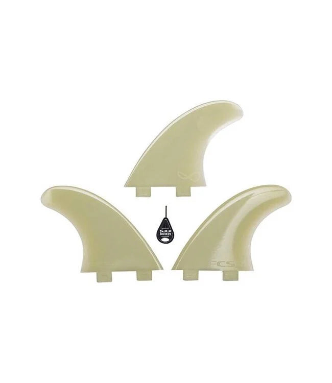 FCS Natural Glass Flex Tri Fin