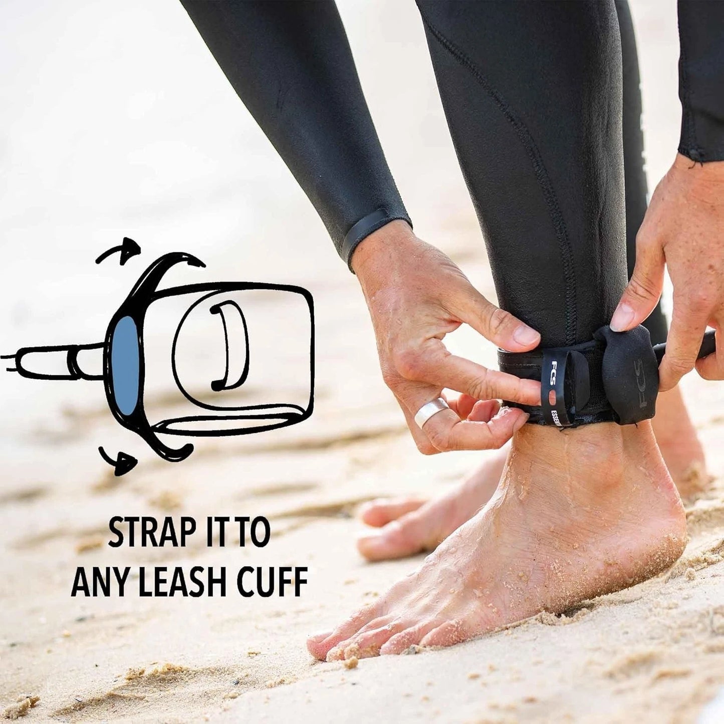 FCS x SHARKBANZ POD Shark Deterrent Magnetic Surfing Safety Lightweight